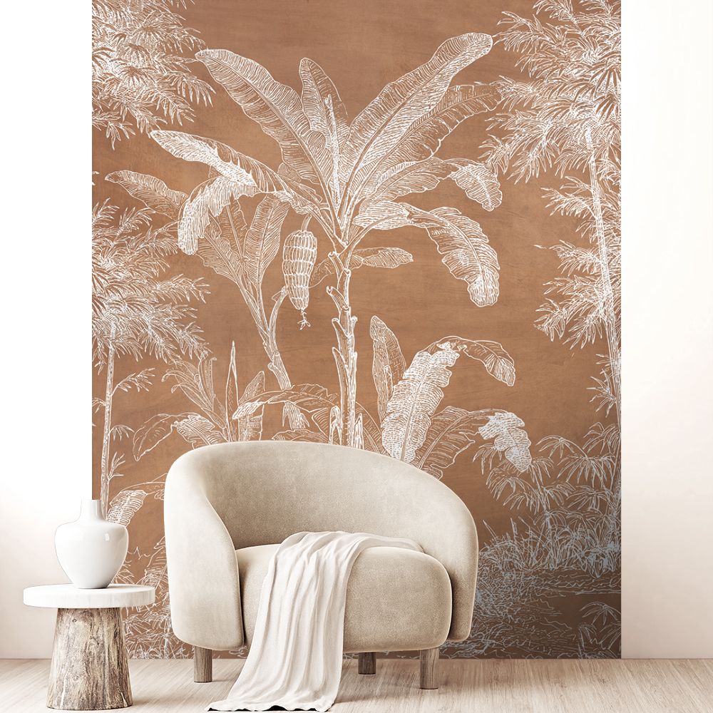 Papier peint "Paysage tropical luxuriant"