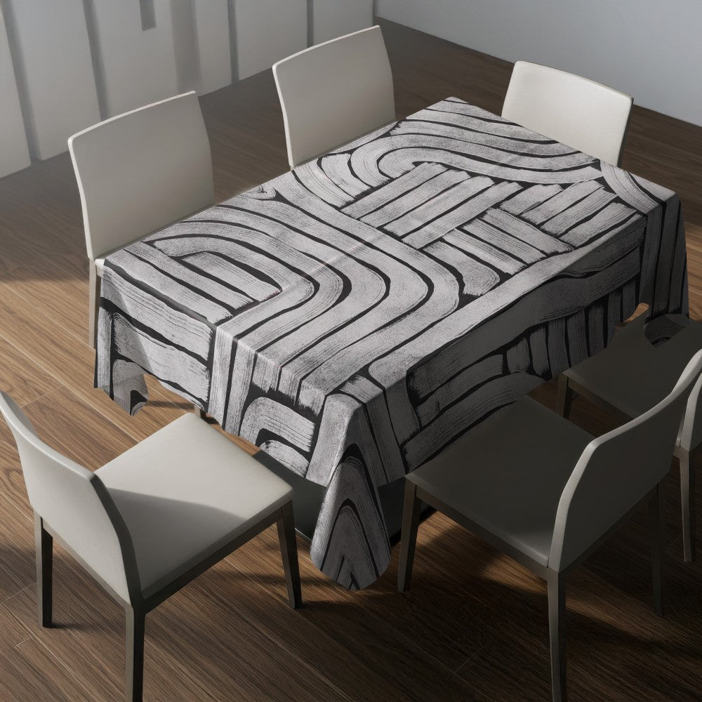 Nappe motif géométrique – mise en situation