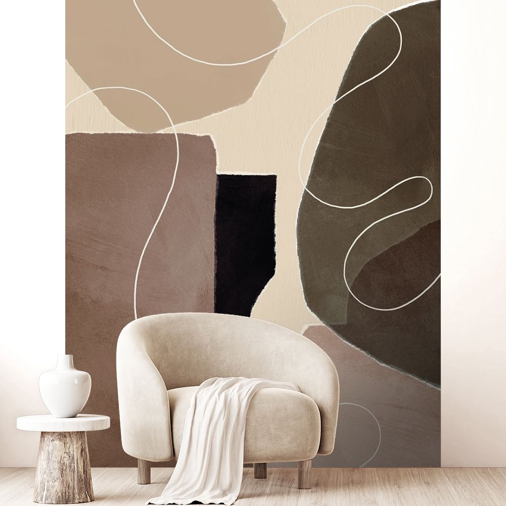 Papier peint "Formes et lignes"