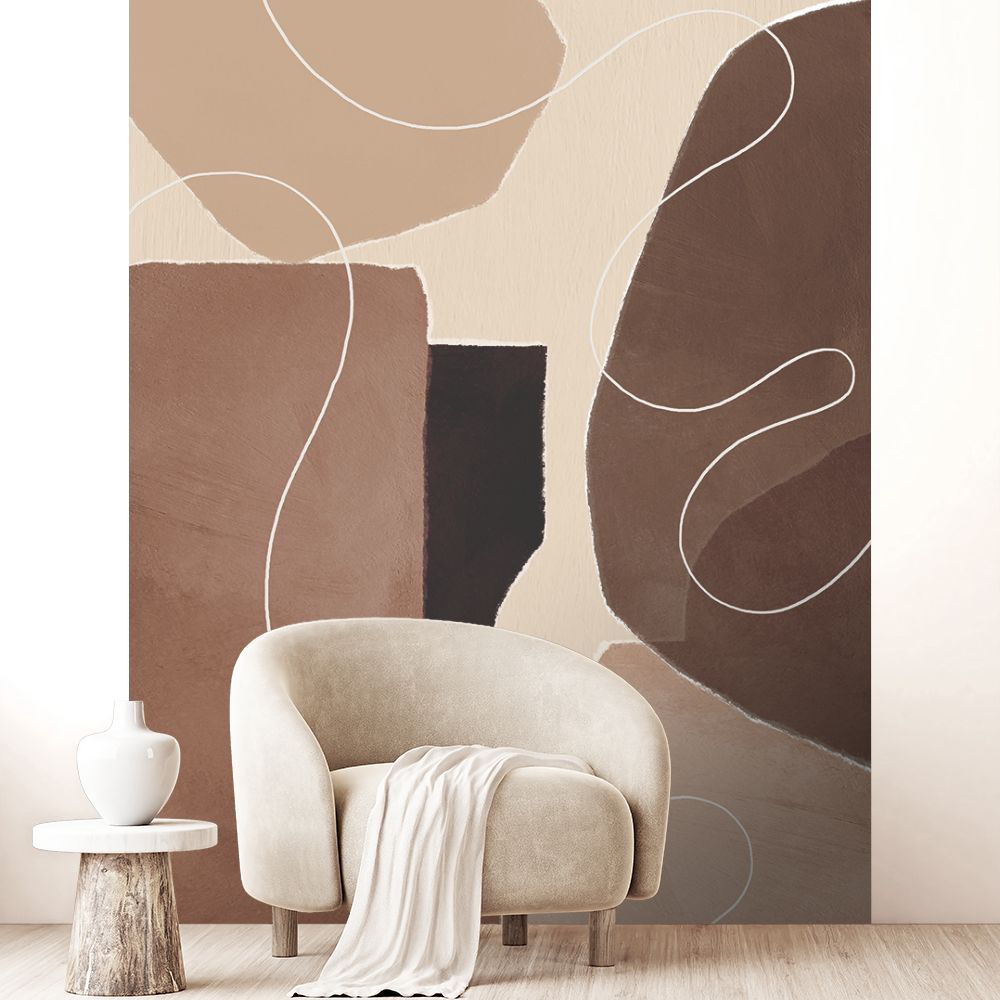Papier peint "Formes et lignes"