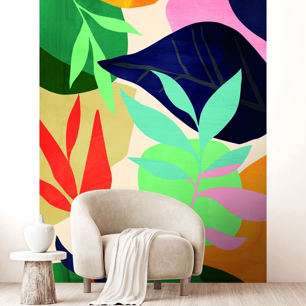 Papier peint "Couleurs vives et audacieuses"