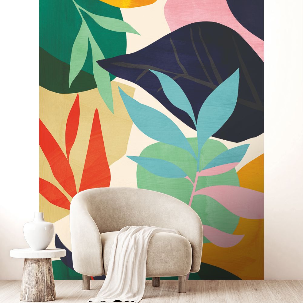 Papier peint "Couleurs vives et audacieuses"