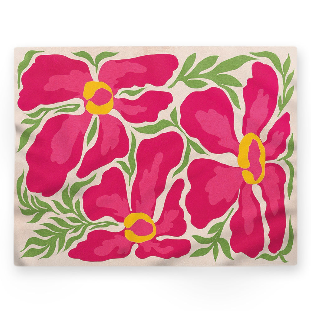 Nappe fleurs – Multicouleur – 140×220 cm
