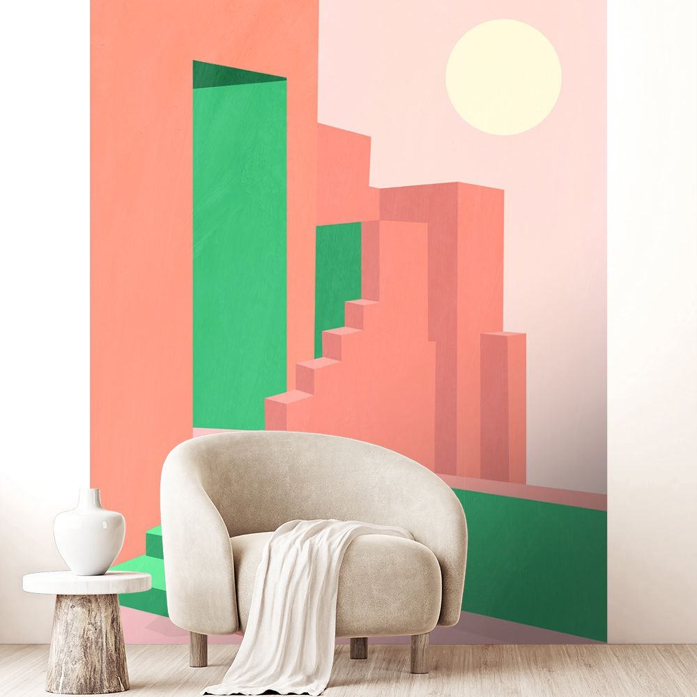 Papier peint "Formes géométriques audacieuses"