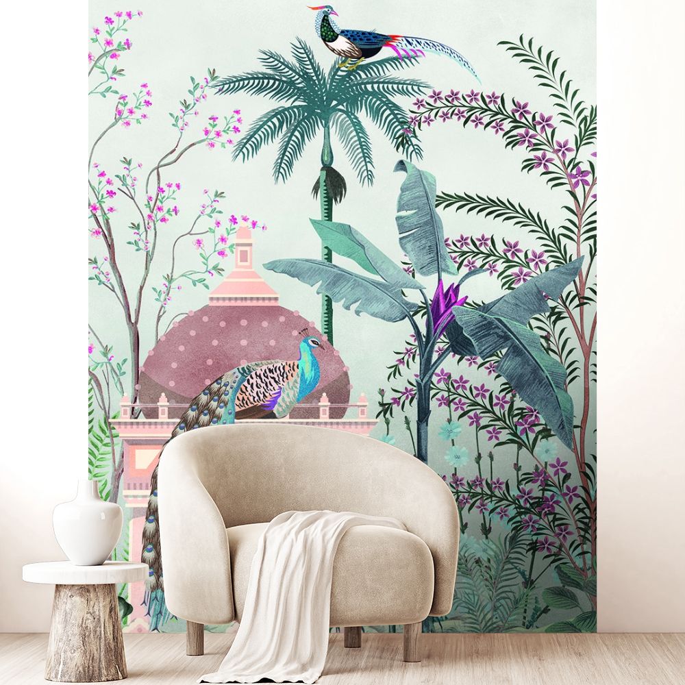 Papier peint "Scene exotique paisible"