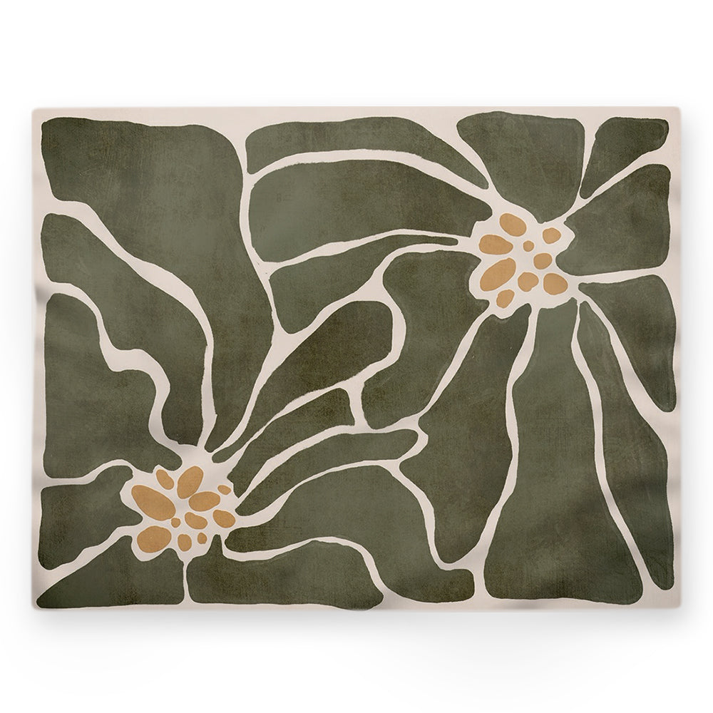 Nappe fleurs – Vert – 140×220 cm