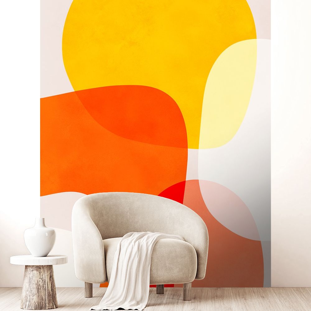 Papier peint "Formes fluides colorées"