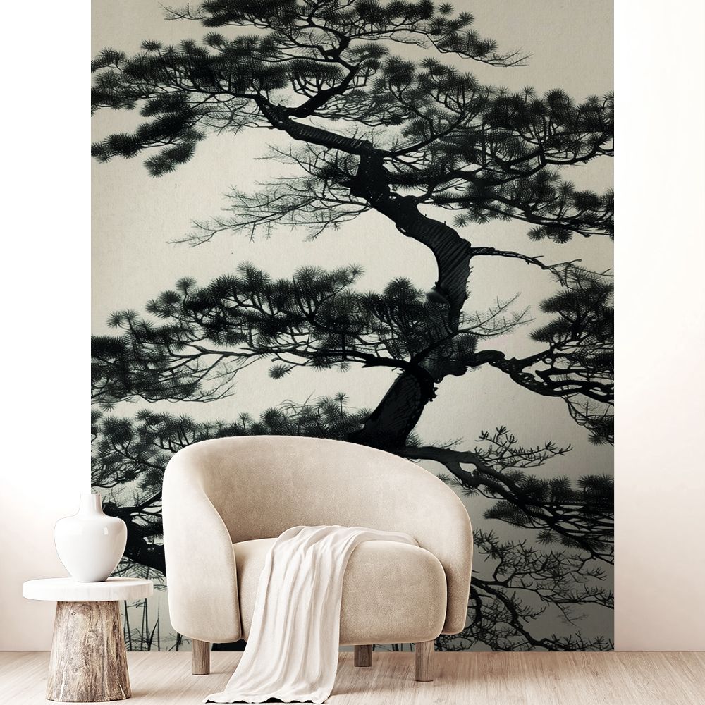 Papier peint "Branches et arbre"