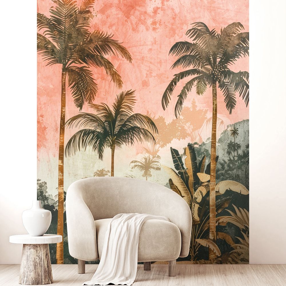 Papier peint "Scène tropicale apaisante"