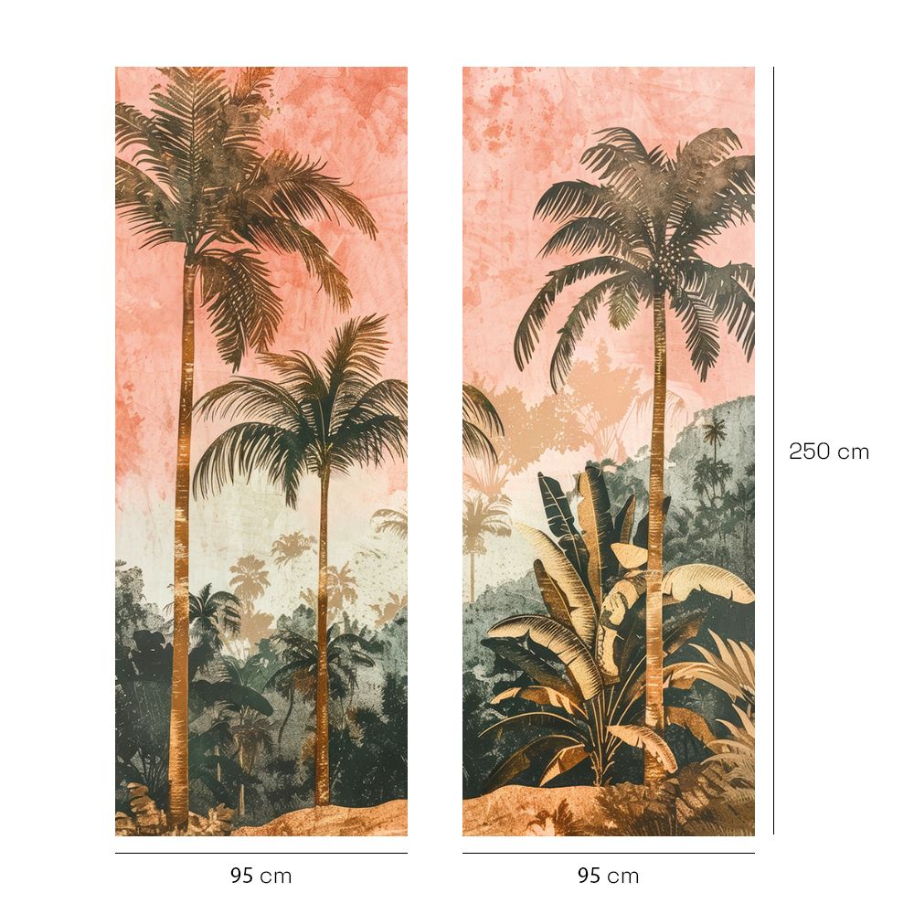 Papier peint "Scène tropicale apaisante"