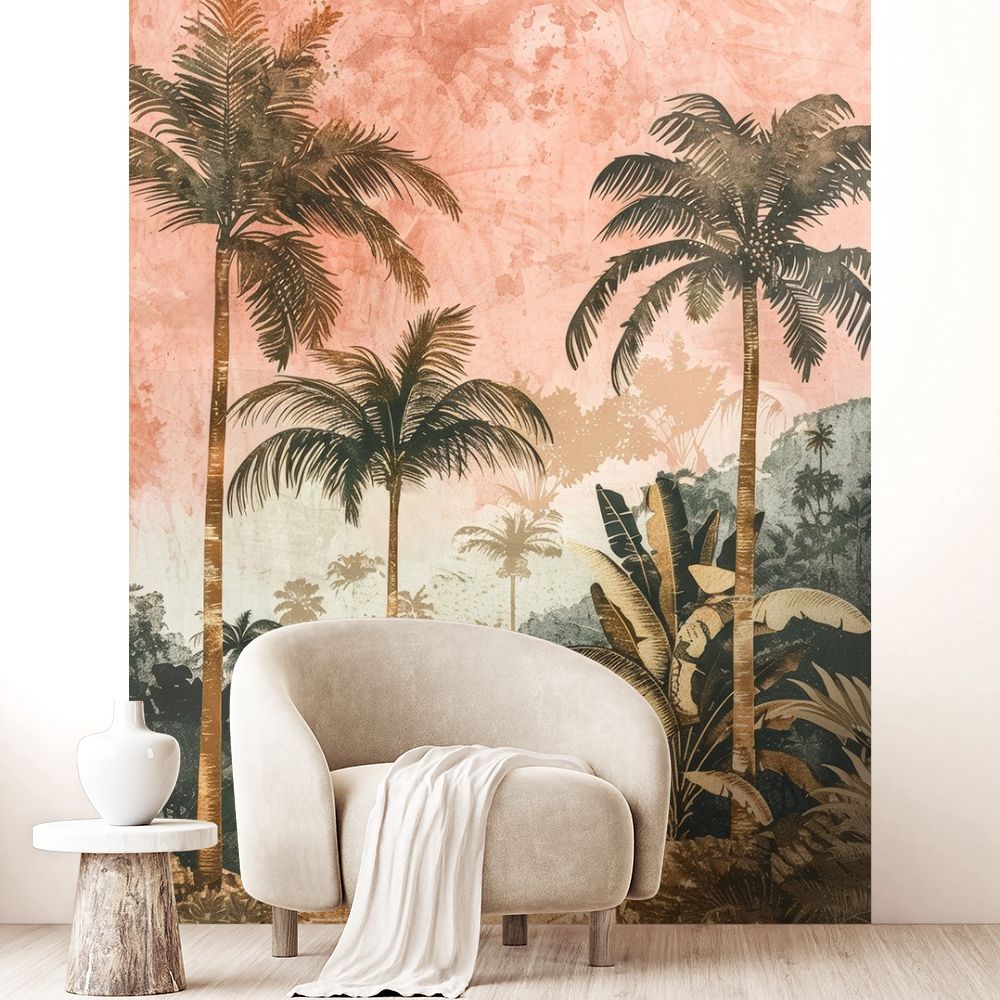 Papier peint "Paysage tropical apaisant"