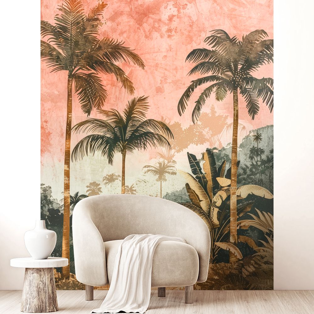 Papier peint "Paysage tropical apaisant"