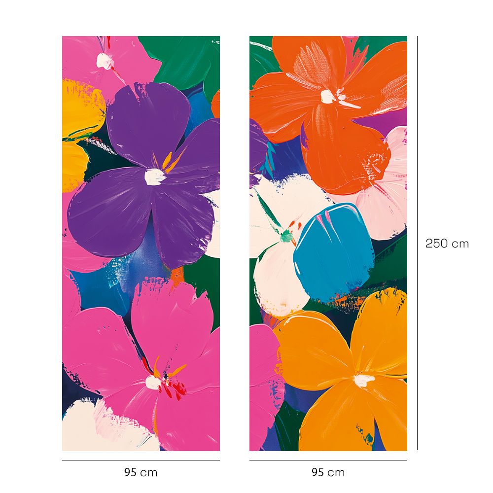 Papier peint "Fleurs vivantes"