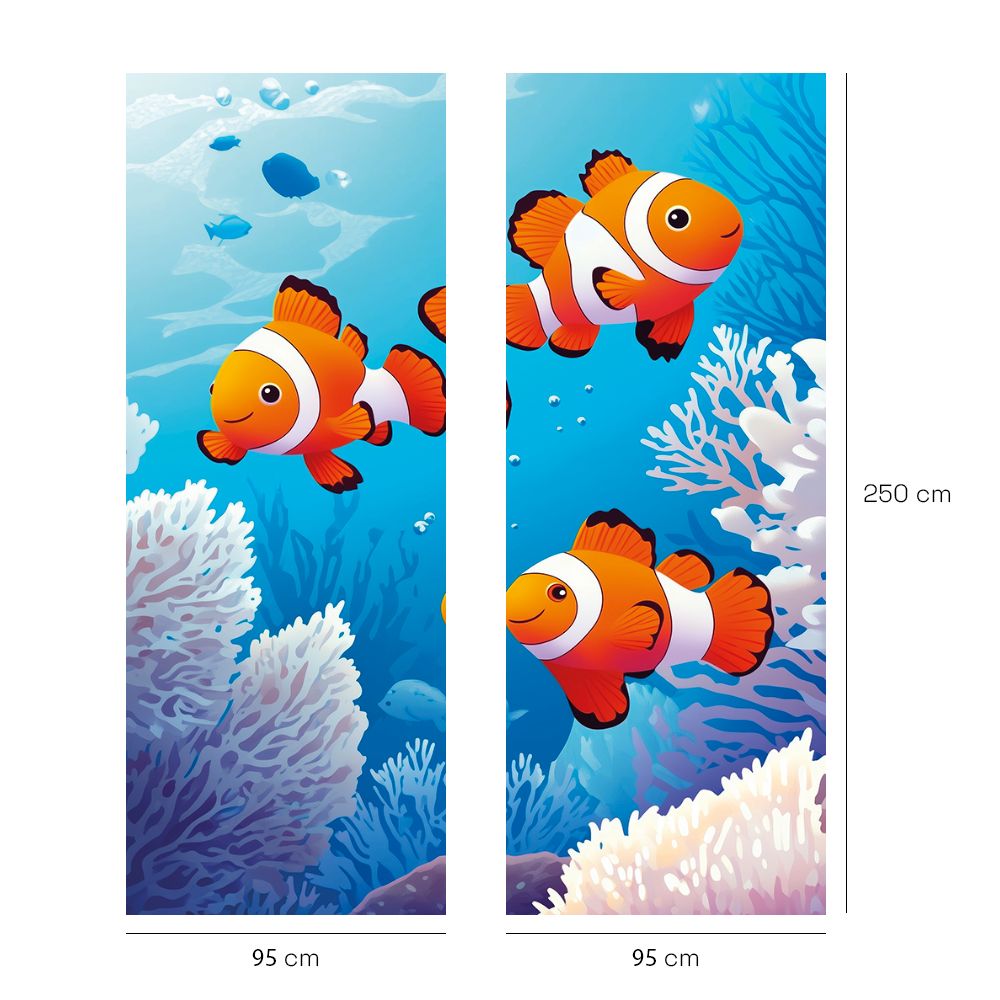 Papier peint "Récif aux poissons"
