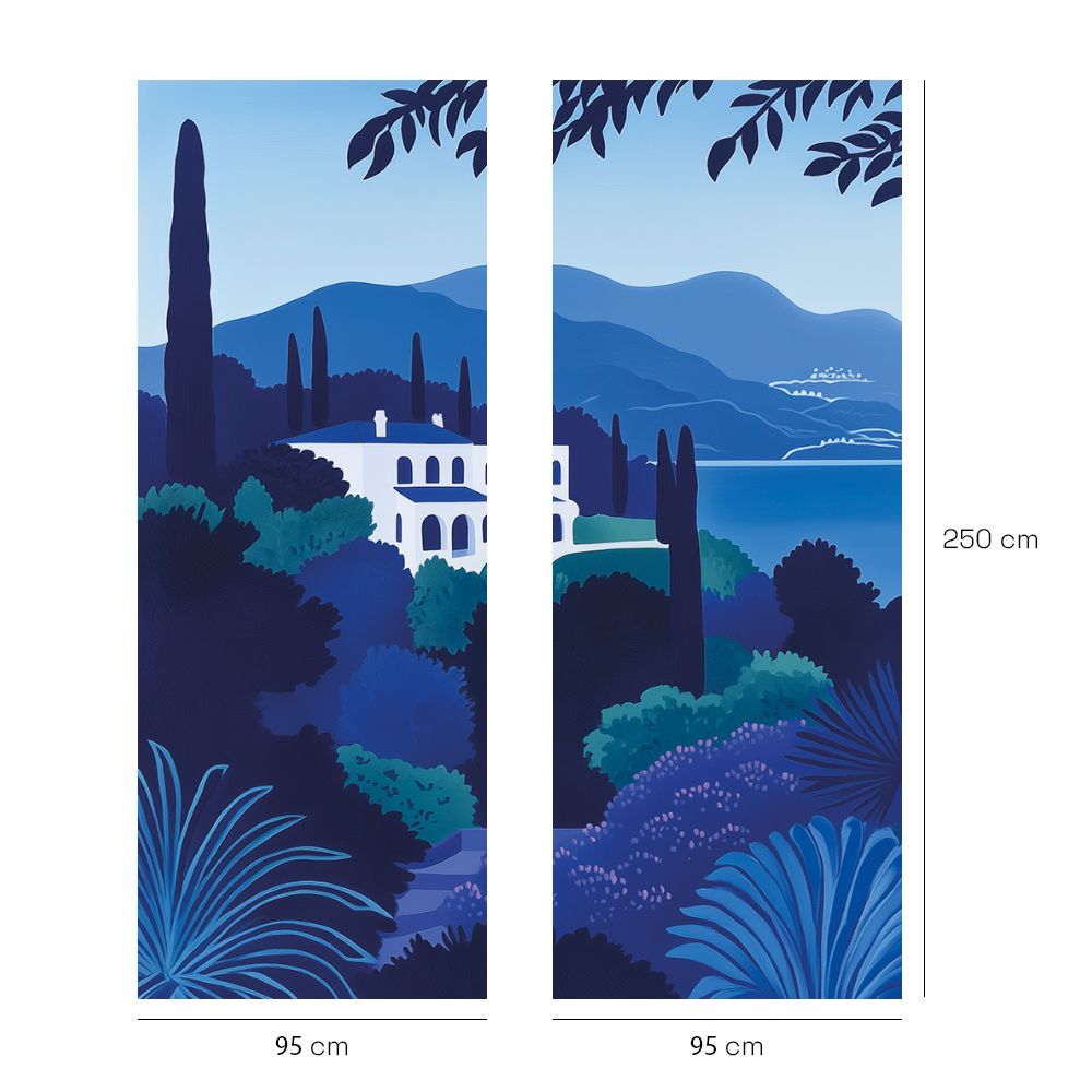 Papier peint "Paysage méditerranéen reposant"