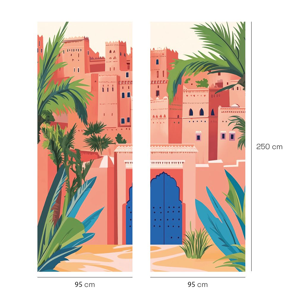 Papier peint "Paysage exotique vibrant"