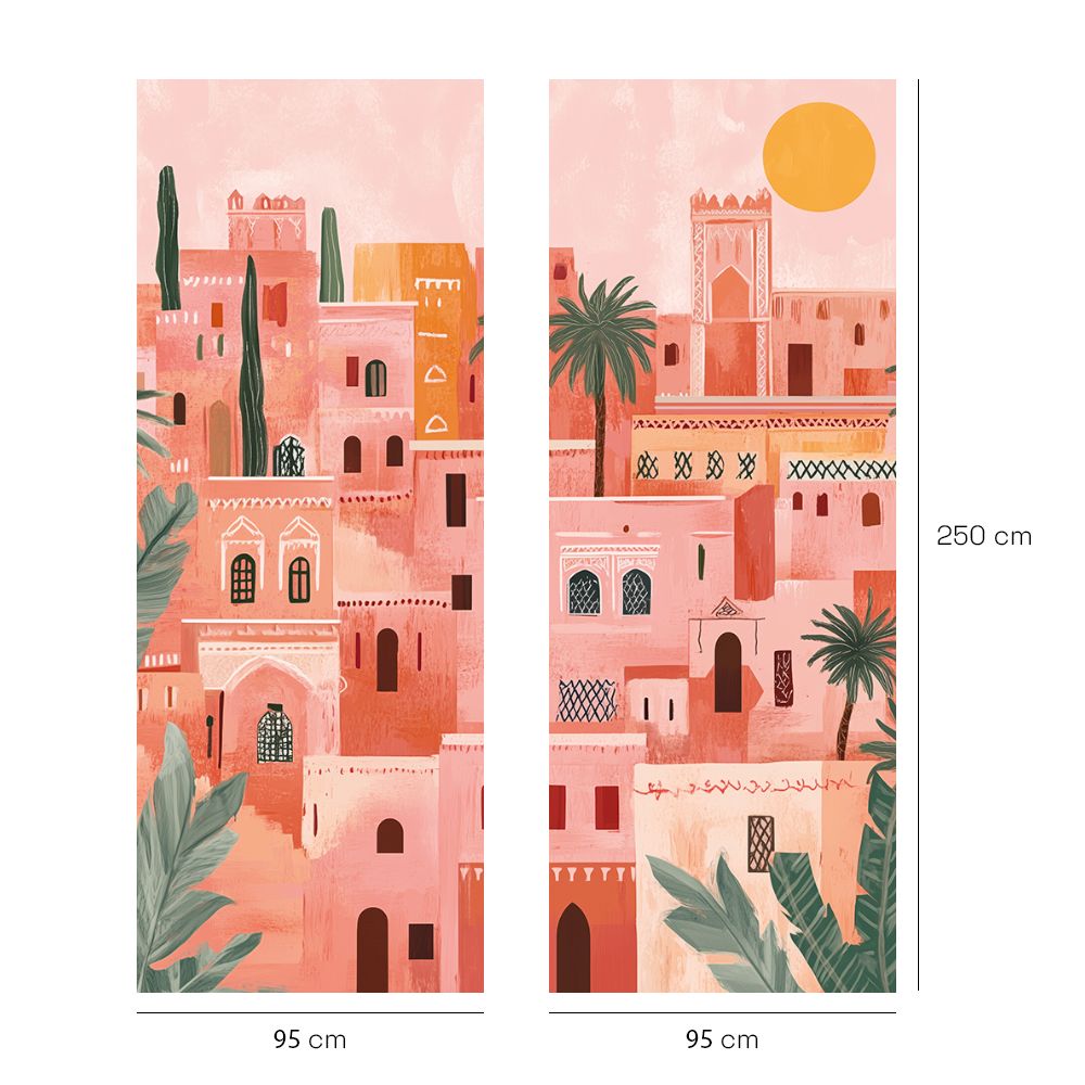 Papier peint "Villes du désert"