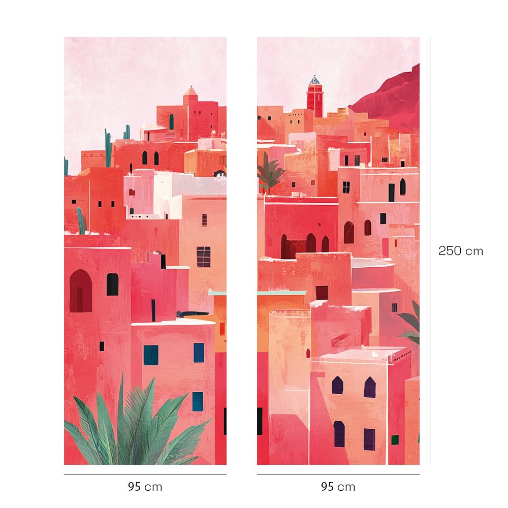 Papier peint "Village méditerranéen"