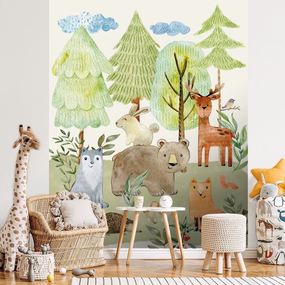 Papier peint pour enfants "Forêt enchantée"
