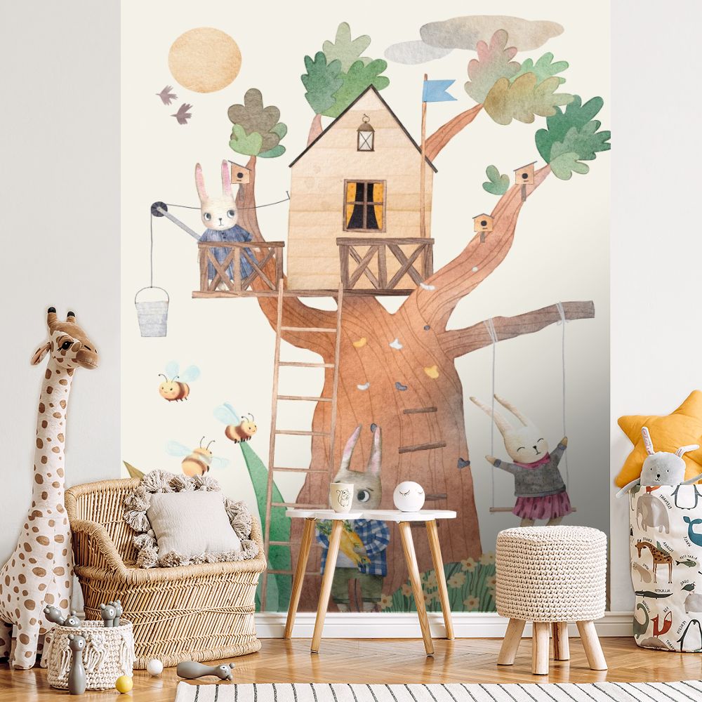 Papier peint pour enfants "Aventures en forêt"