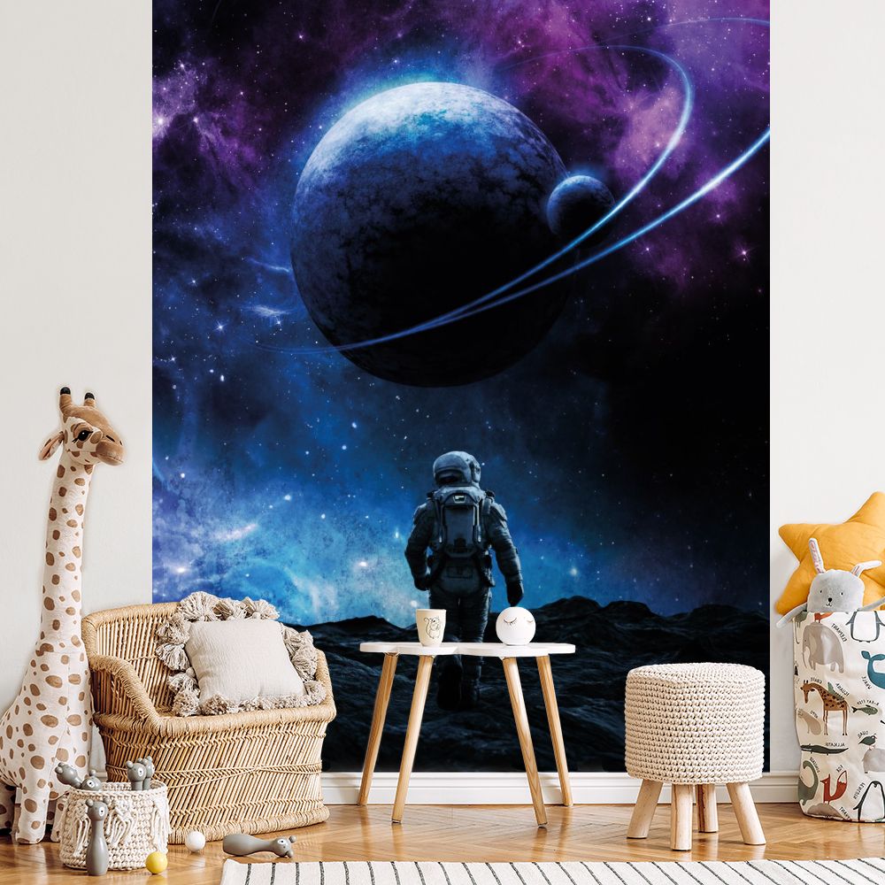Papier peint pour enfants "Aventure spatiale"