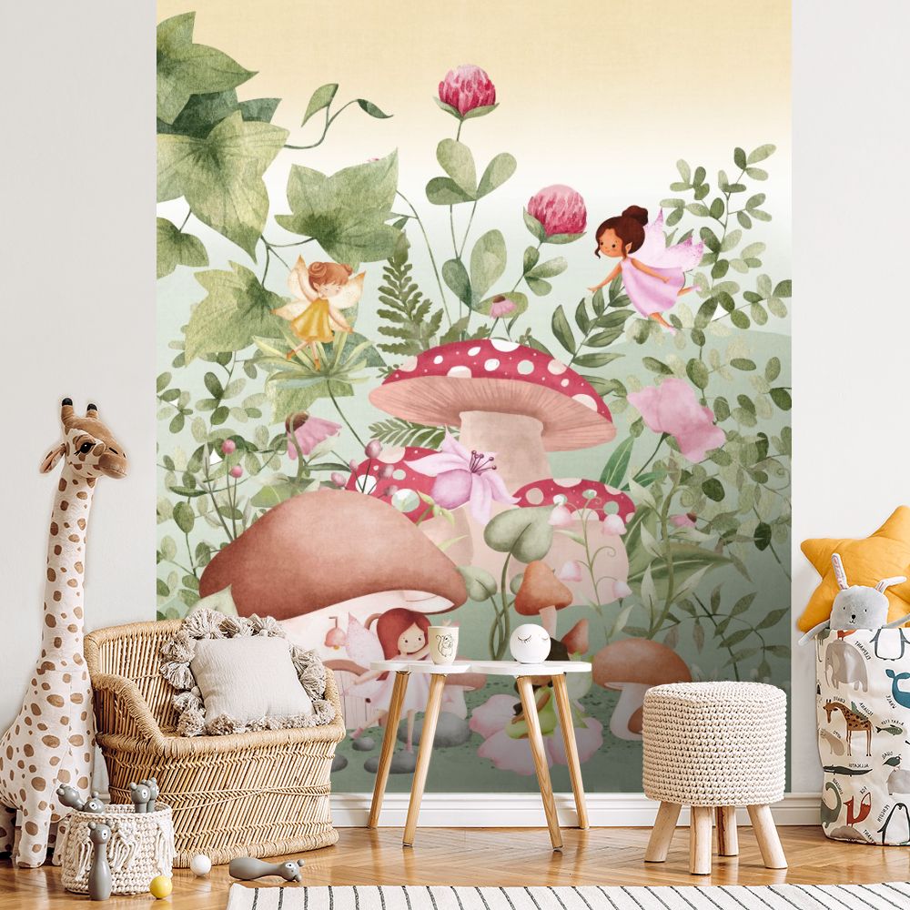 Papier peint pour enfants "Fées et nature"