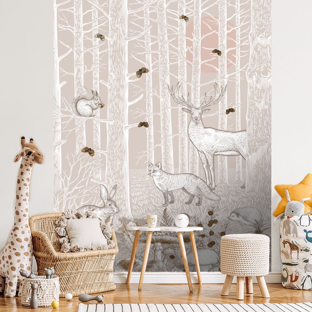 Papier peint pour enfants "Forêt enchantée"
