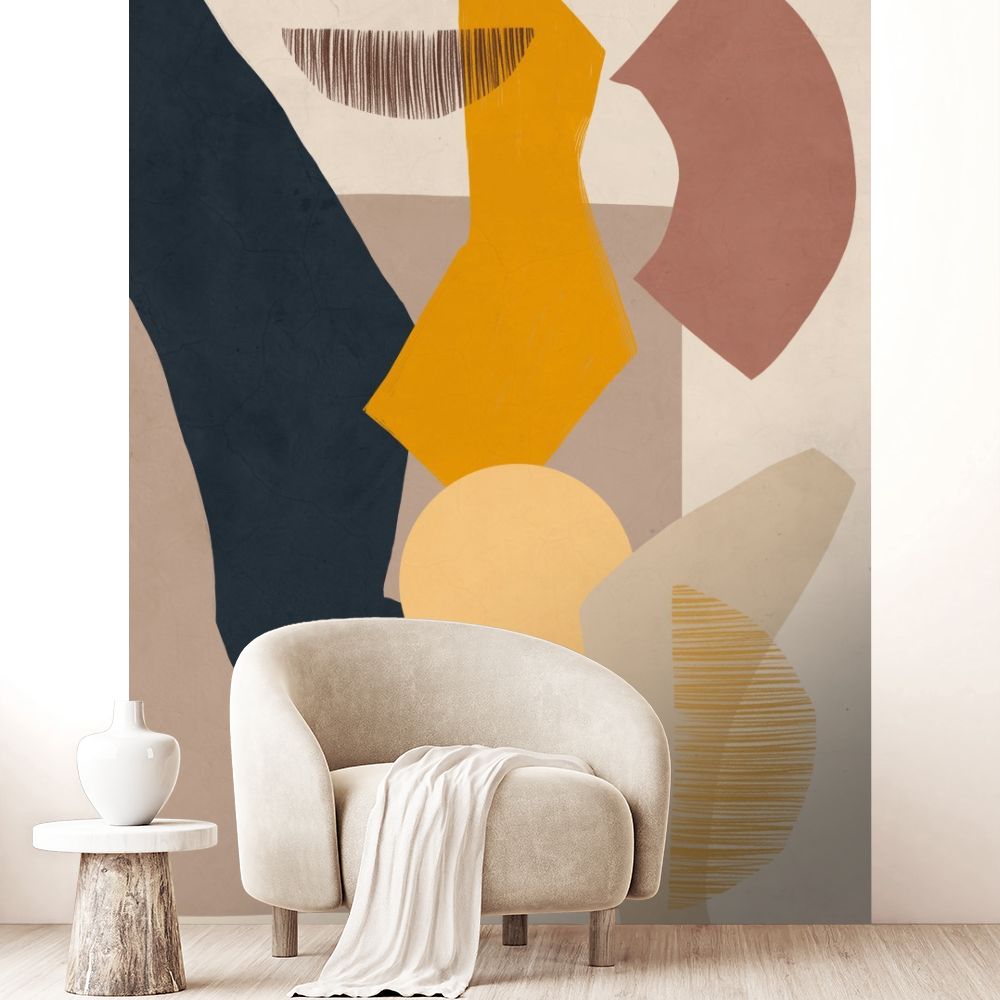 Papier peint "Formes abstraites modernes"