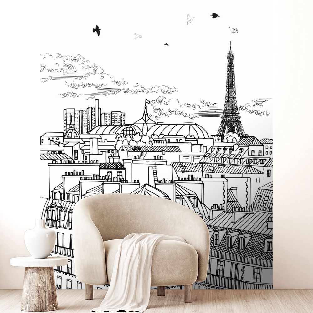 Papier peint "Vue urbaine parisienne"
