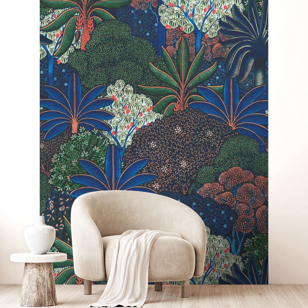 Papier peint "Forêt exotique luxuriante"