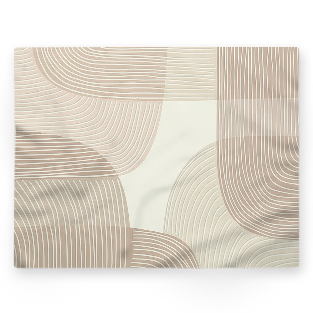 Nappe lignes – Beige – 140×220 cm