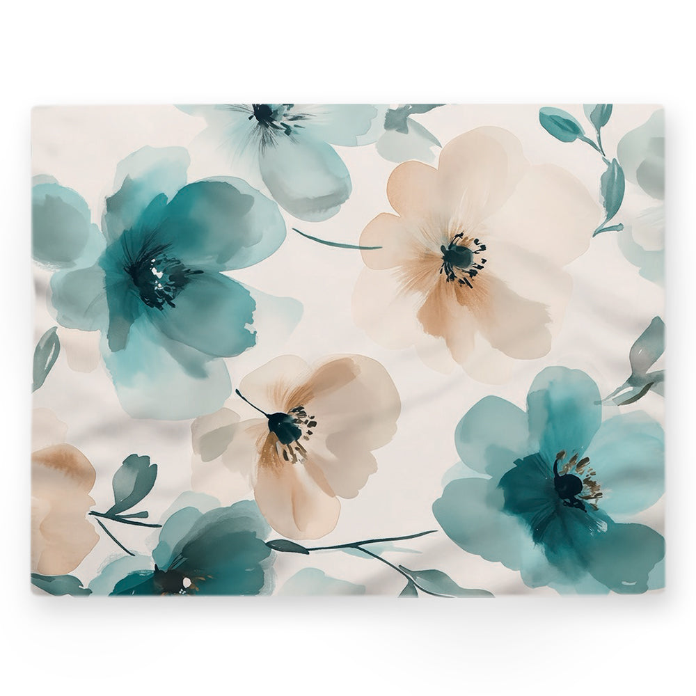 Nappe fleurs – Multicouleur – 140×220 cm