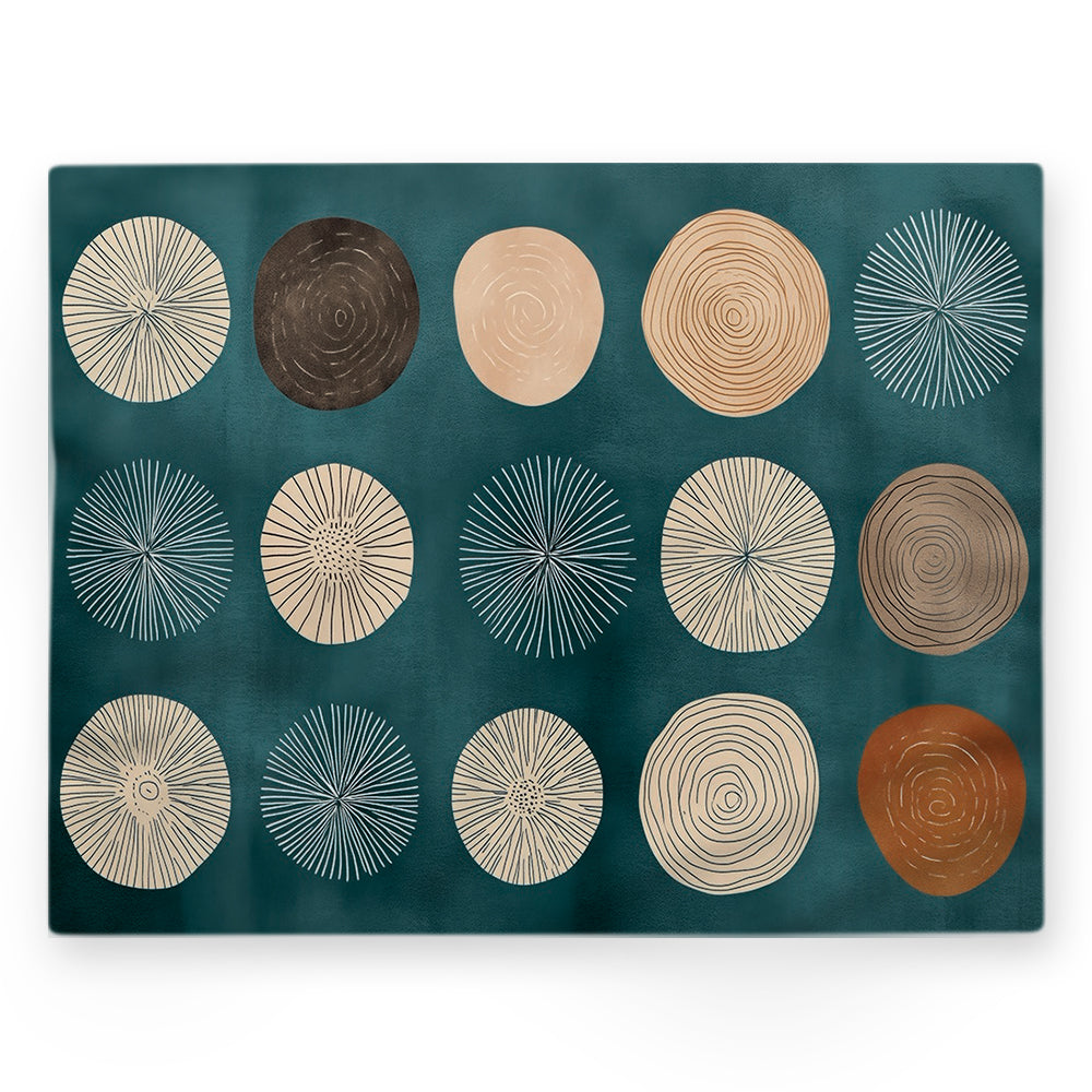 Nappe cercles – Vert – 140×220 cm