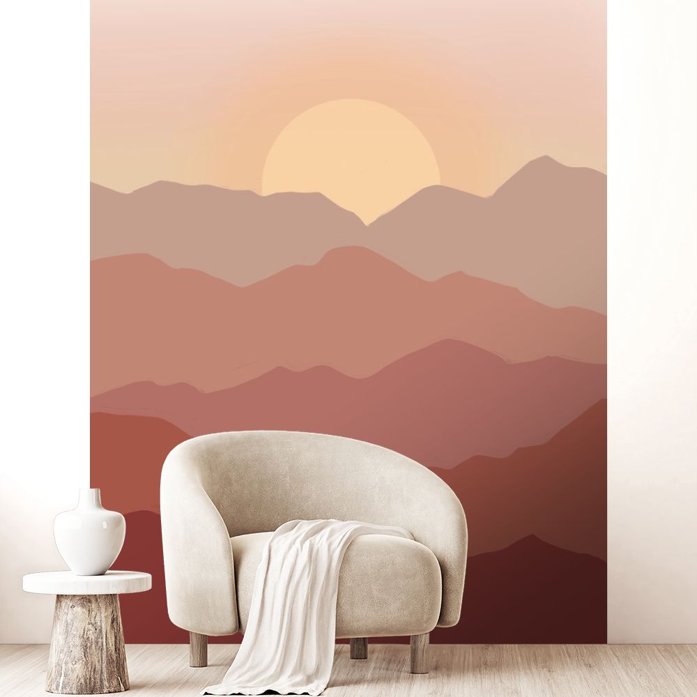 Papier peint "Coucher de soleil"