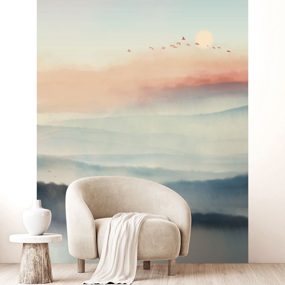 Papier peint "Brume matinale sereine"