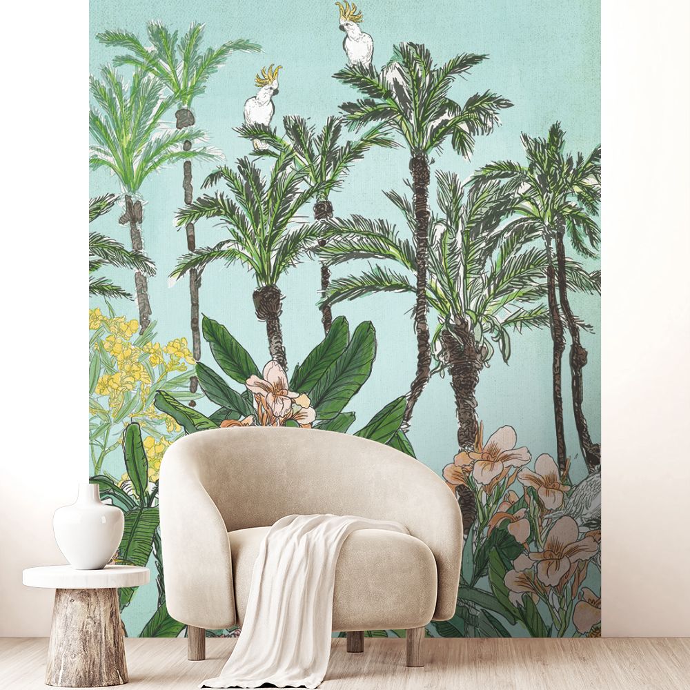 Papier peint "Jungle luxuriante paisible"