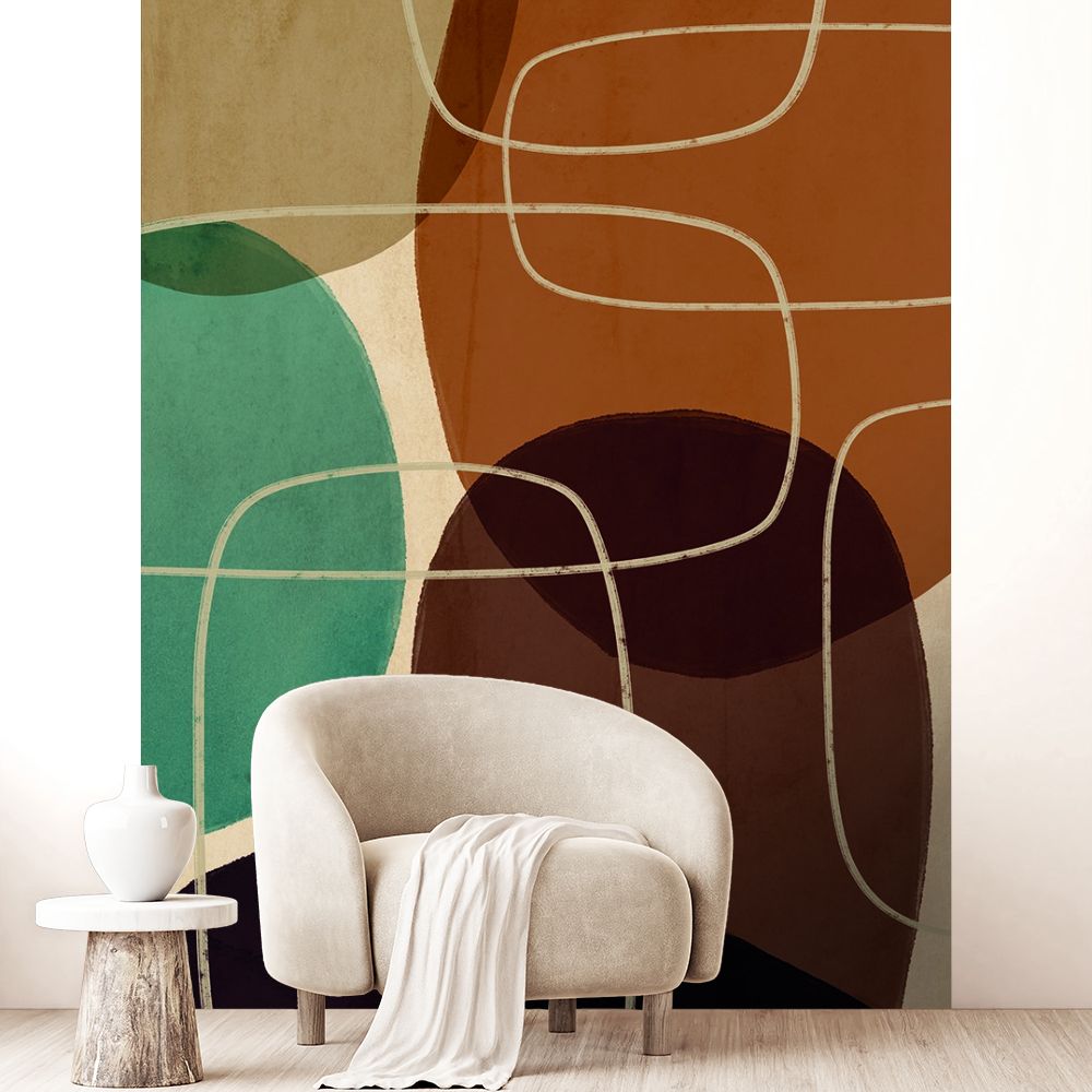 Papier peint "Motifs organiques modernes"