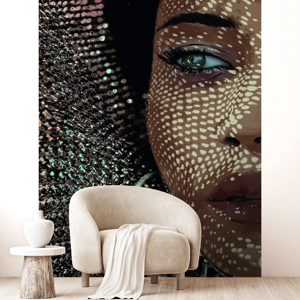 Papier peint "Portrait artistique captivant"