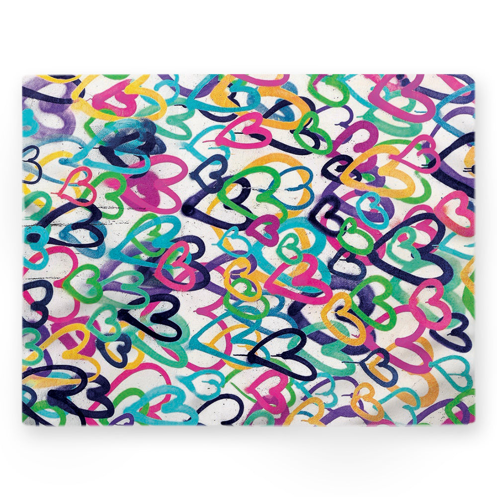 Nappe coeurs – Multicouleur – 140×220 cm
