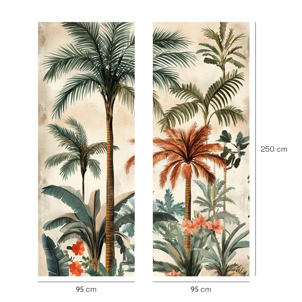Papier peint "Paysages tropicaux luxuriants"