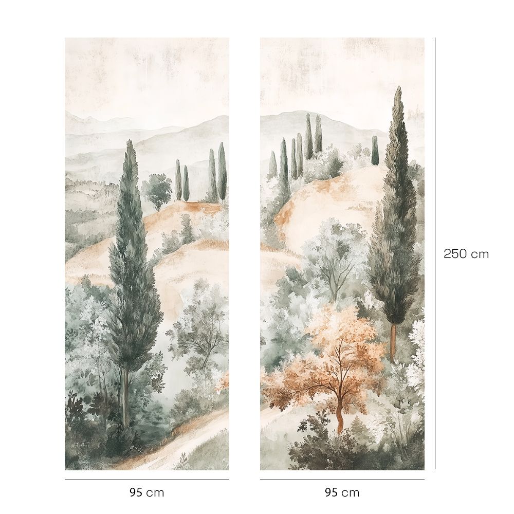 Papier peint "Scène paisible naturelle"