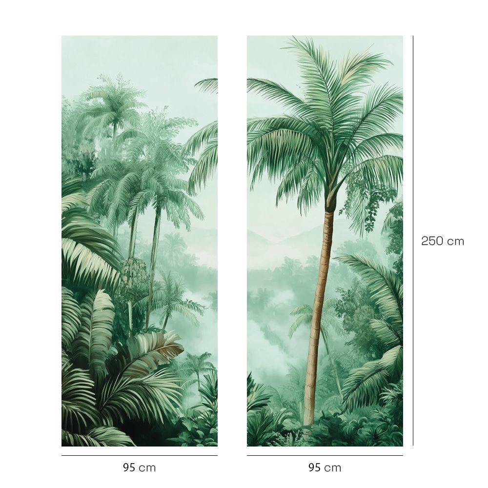Papier peint "Paysage tropical apaisant"