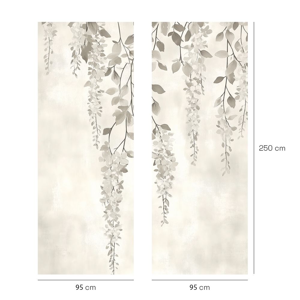 Papier peint "Douceur florale élégante"