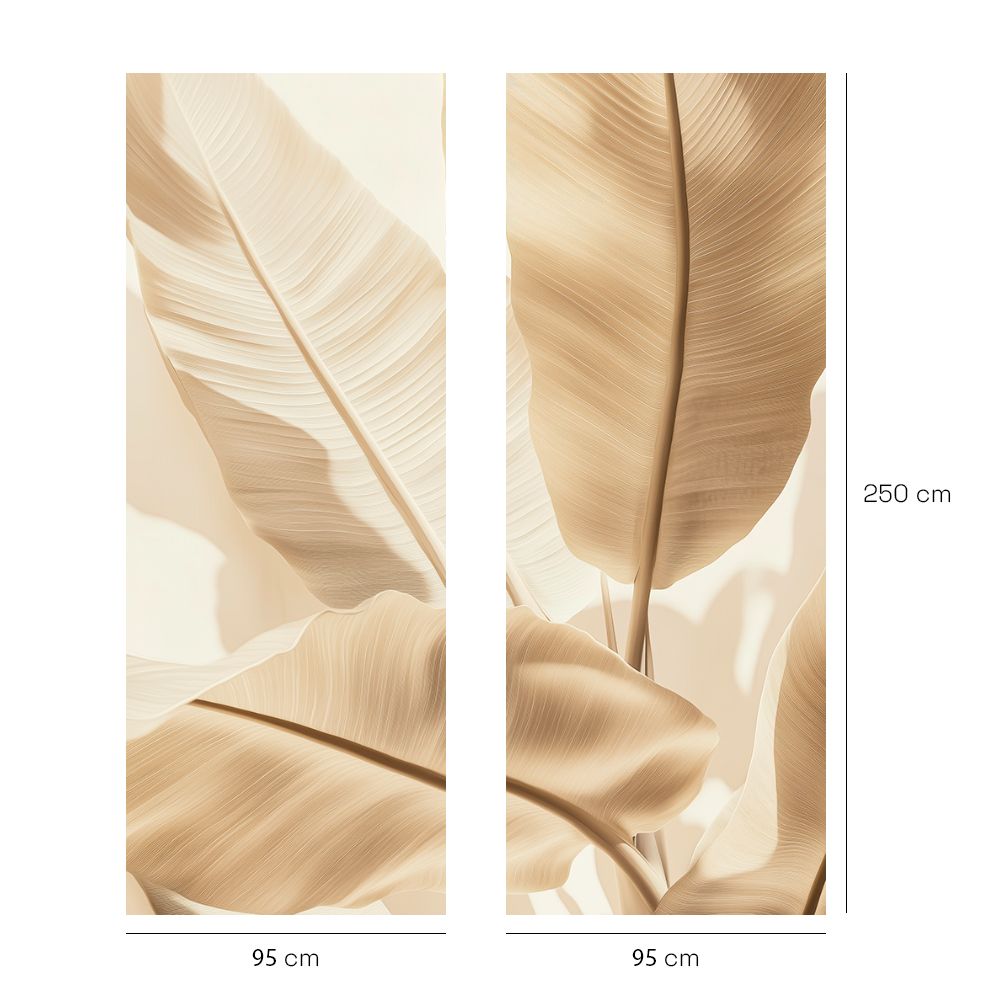 Papier peint "Feuilles nature élégantes"