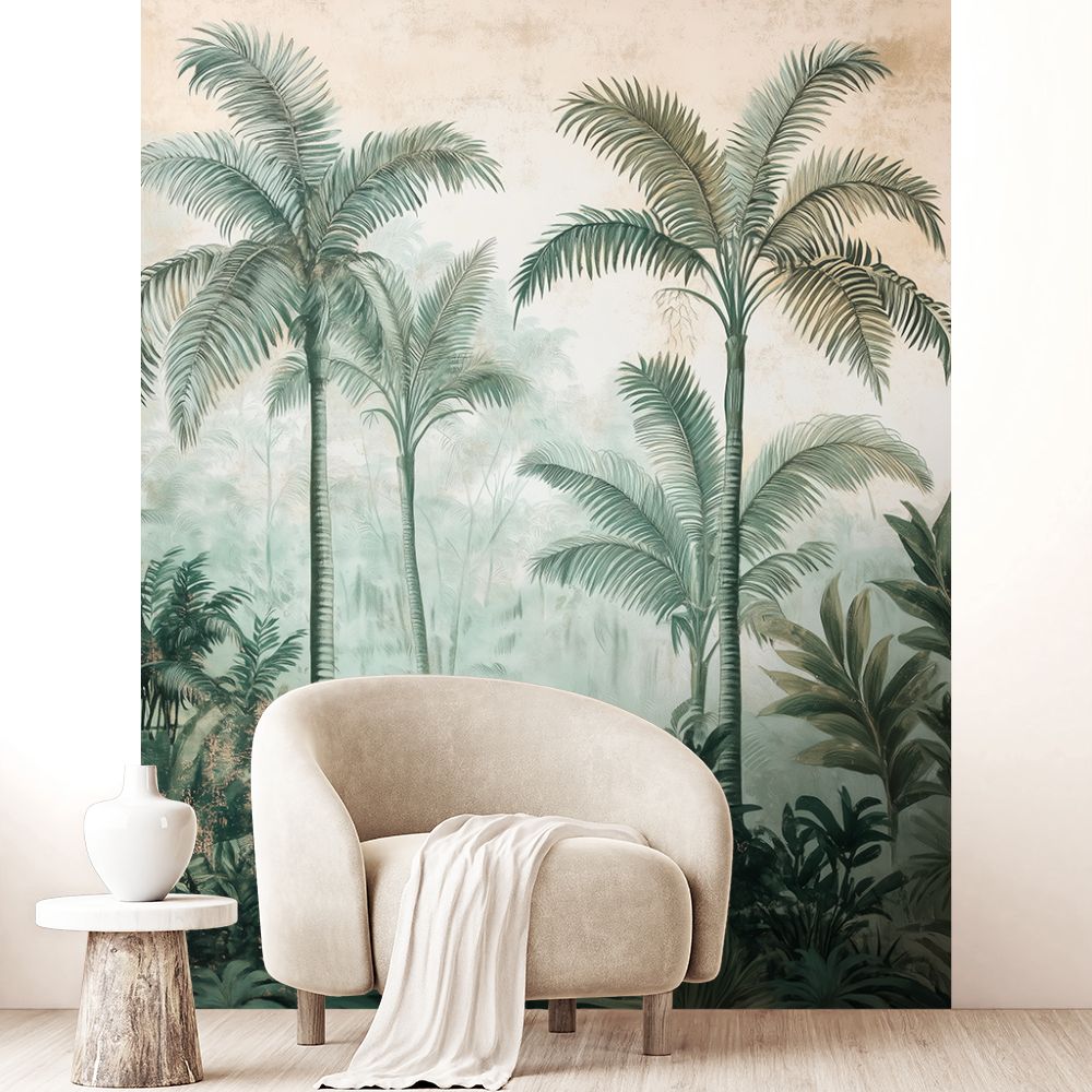 Papier peint "Paysage tropical luxuriant"