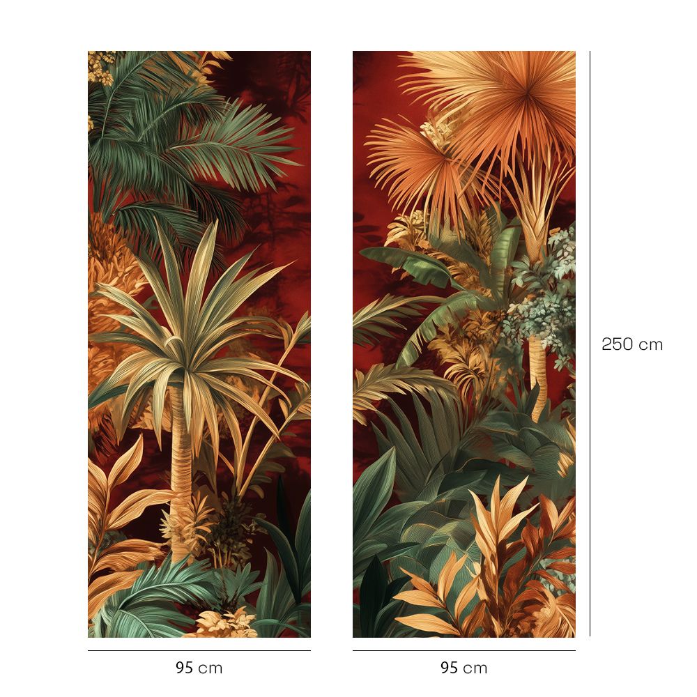 Papier peint "Luxuriant et exotique"