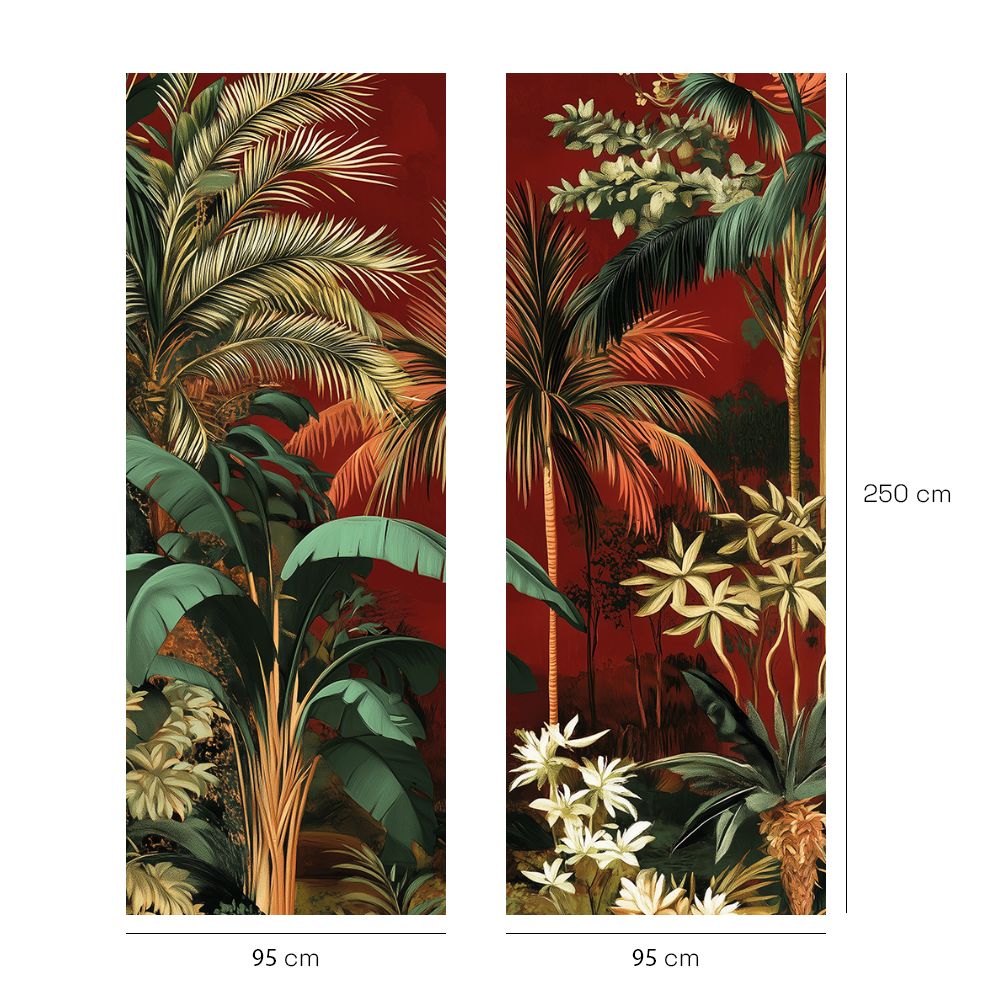 Papier peint "Paysage tropical"