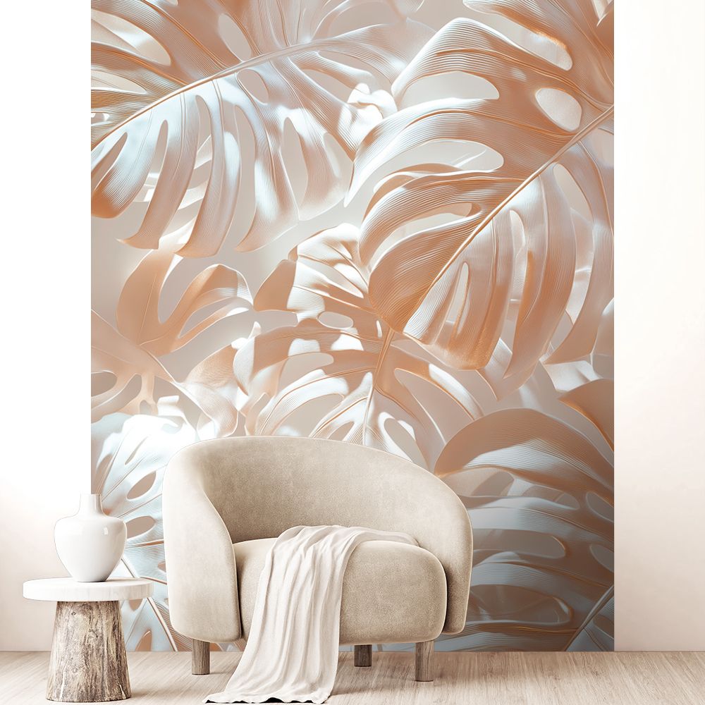 Papier peint "Feuillage élégant naturel"