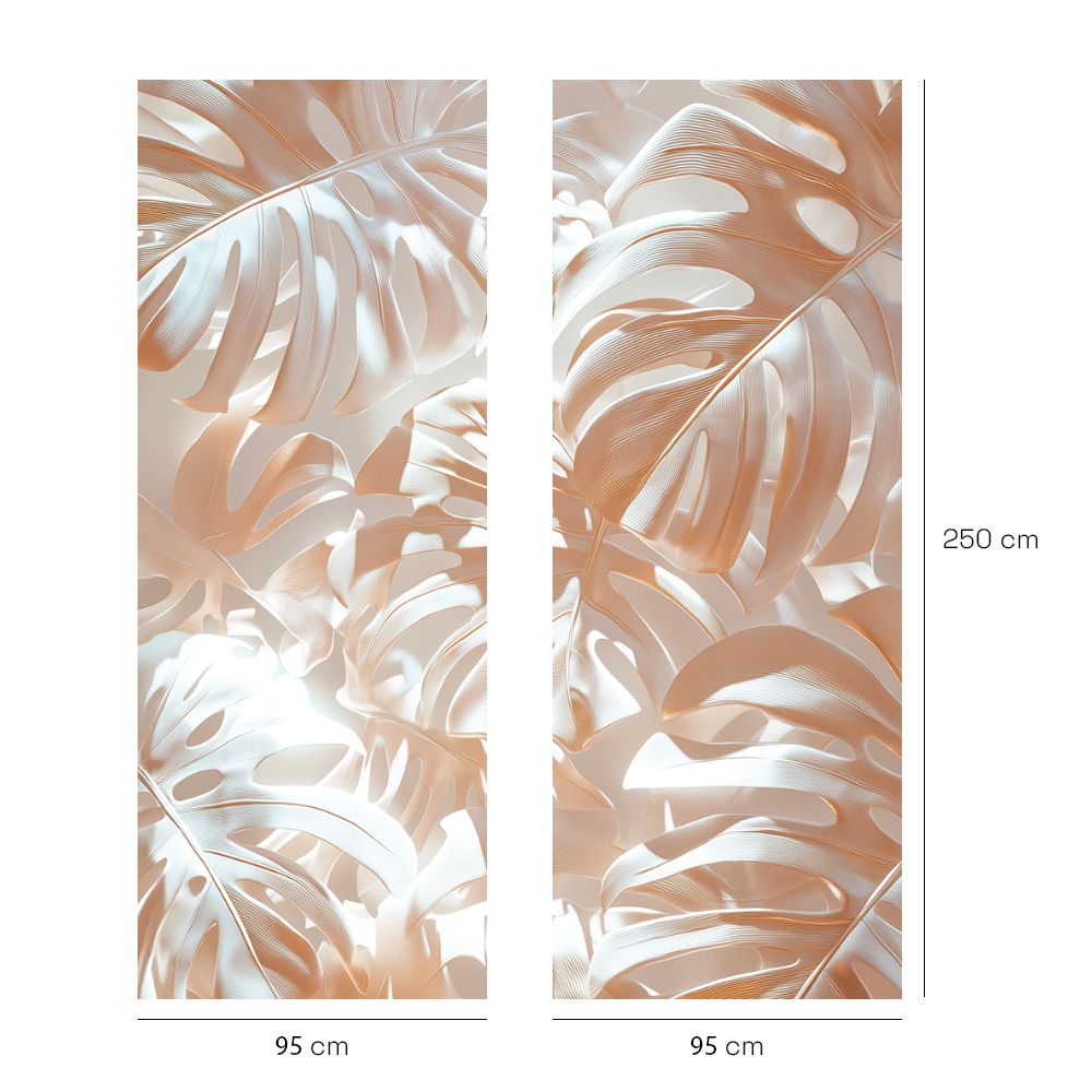 Papier peint "Feuillage élégant naturel"