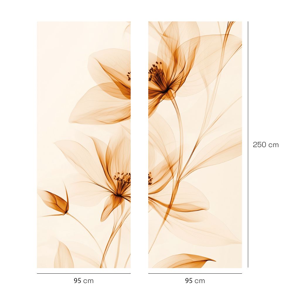 Papier peint "Fleurs délicates"